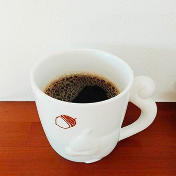 毎朝家族でコーヒーを飲むのがルーティンです
